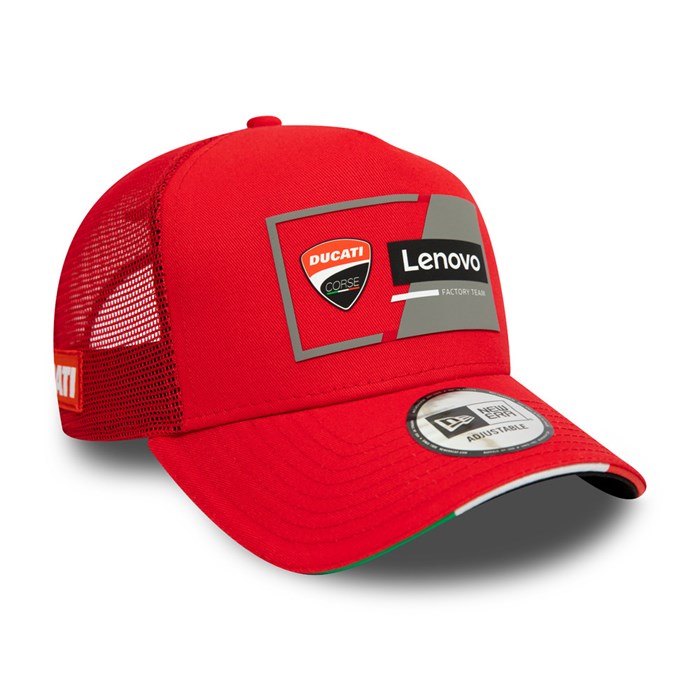 Ducati Factory Team A-Frame Trucker Lippis Punainen - New Era Lippikset Outlet FI-735246